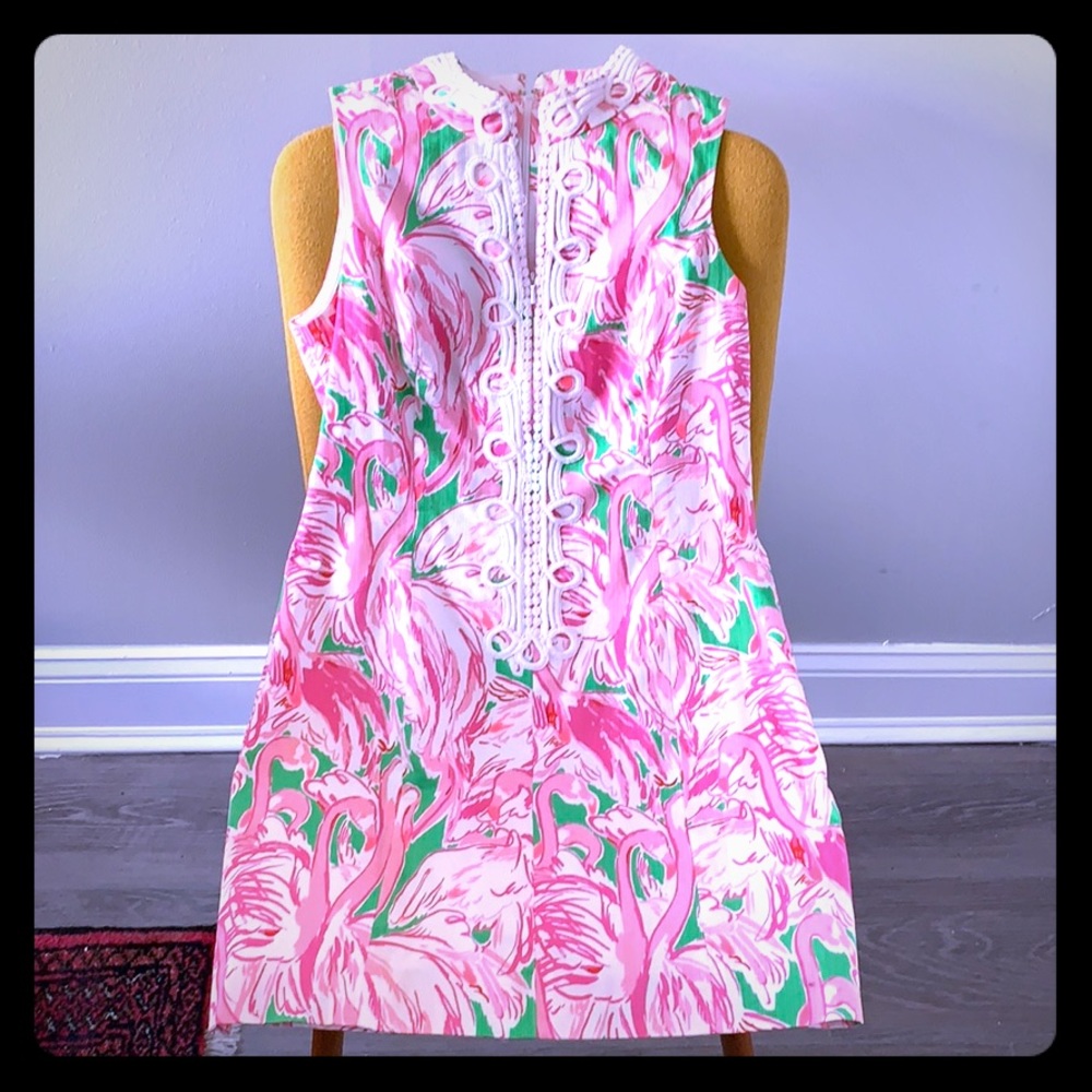 Lilly Pulitzer sleeveless flamingo dress